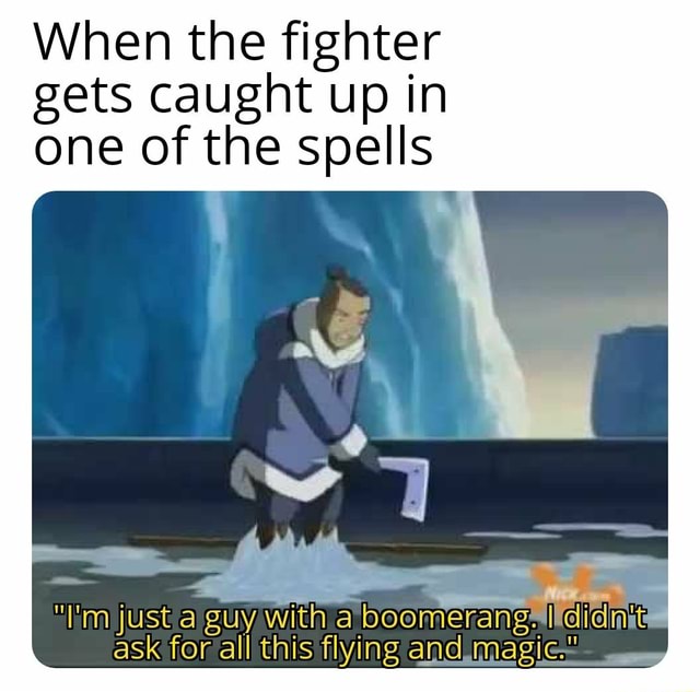 When the fighter gets caught up in one of the spells ask forfall this ...