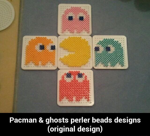 Perler Beads Pacman Ghosts Perler Bead Art Easy Perle 8578