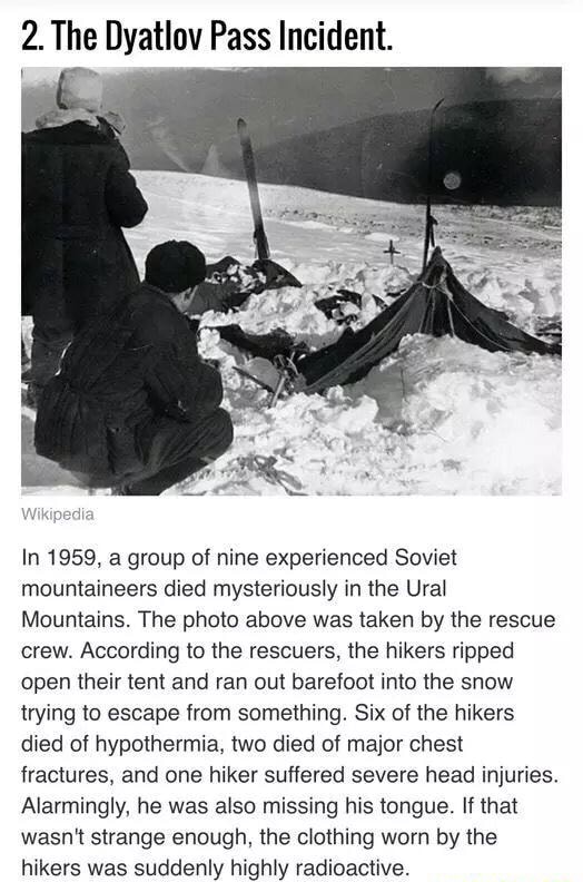 2 The Dyatlov Pass Incident In 1959 A Group Of Nine Experienced