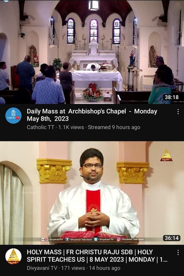 Daily Mass at Archbishop's Chapel - Monday May 2023 Catholic TT - 1.1K ...