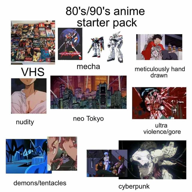 Anime starter pack meticulously hand drawn neo Tokyo demonsitentacles ...