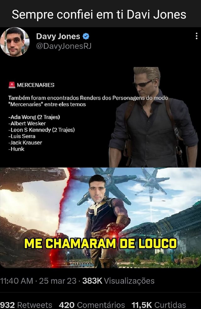 Sempre confiei em ti Davi Jones Davy Jones & BE MERCENARIES Também