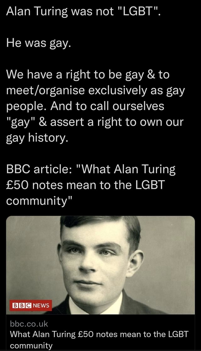 OC) Alan Turing : r/gaybros