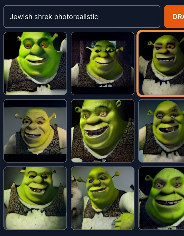 Jewish shrek photorealistic DR/ - iFunny