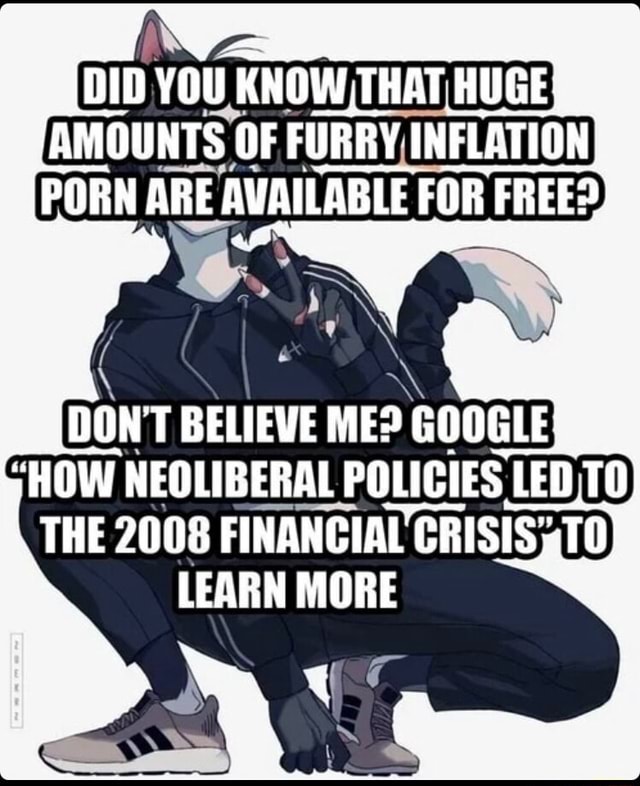 Google Furry Porn - FAMOUNTS OF FURRY INFLATIONI PORN ARE AURUABLE FOR DON'T BELIEVE ME? GOOGLE  HOW NEOLIBERAL POLICIES LED THE 2008 FINANCIAL CRISIS LEARN MORE - iFunny  Brazil