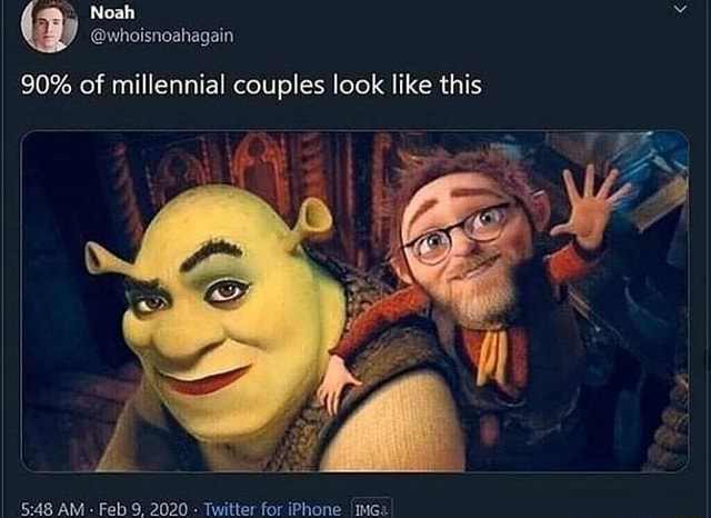 Millennial couples looking like this according to Noah ...