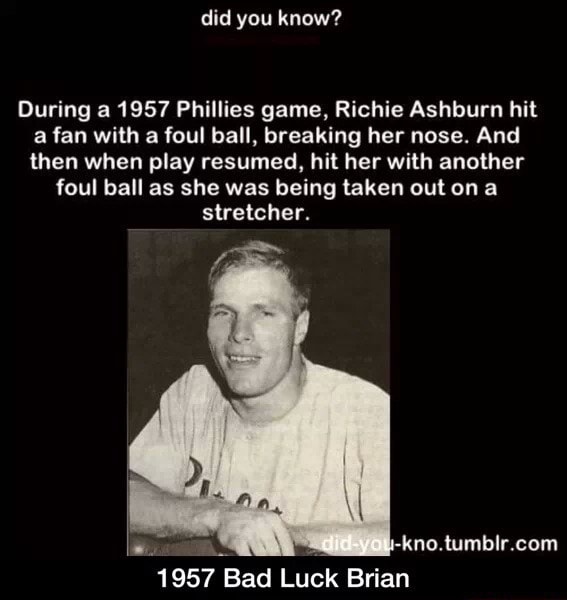 richie ashburn foul ball
