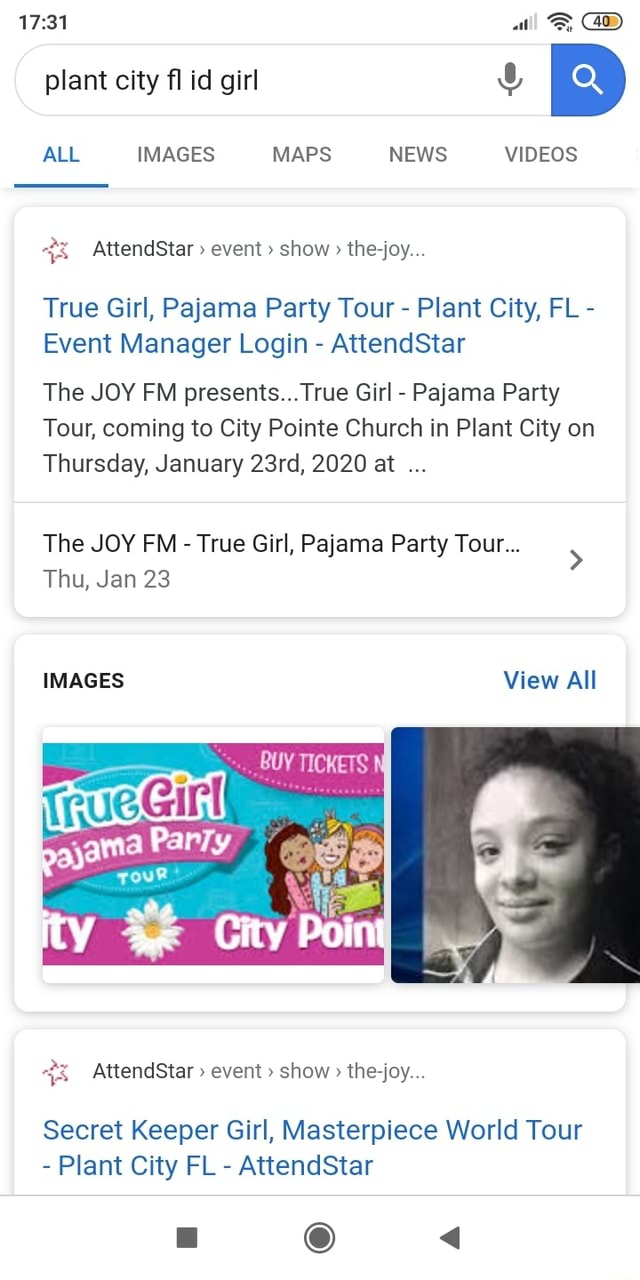 ALL IMAGES MAPS NEWS VIDEOS True Girl, Pajama Party Tour Plant City, FL