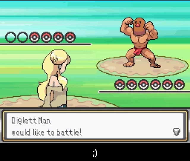 Diglett Man Would Like Battle