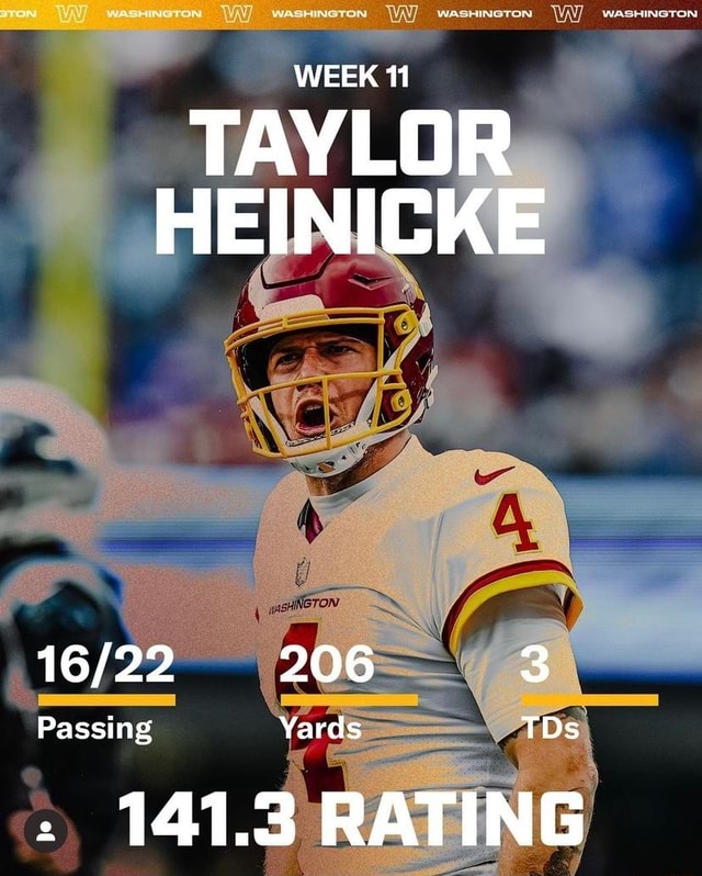 Taylor Heinicke's Solid Game w/ 306 Passing Yds & 2 TDs