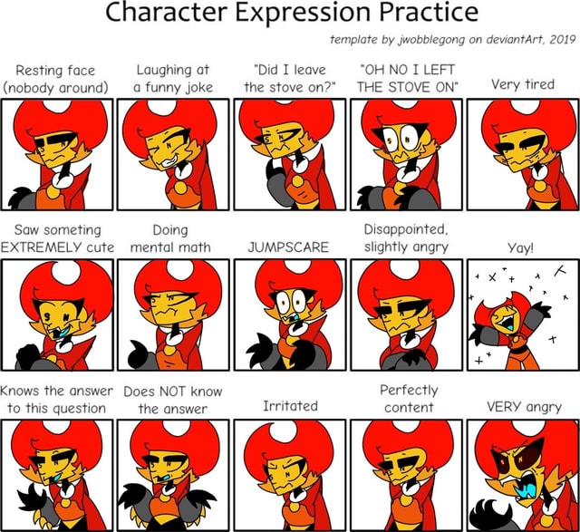 Character Expression Practice template by jwobblegong on deviantArt ...
