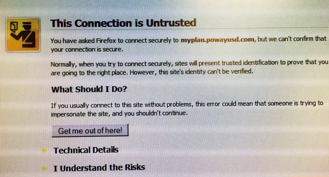 This Connection is Untrusted You have asked Firefox to connect securely ...