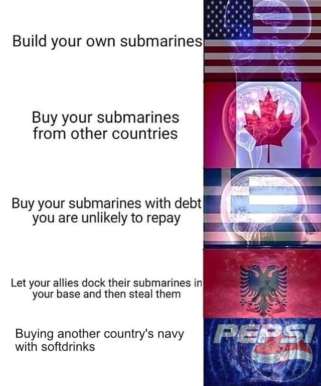 Build your own submarines ' ' Buy your submarines from other countries ...