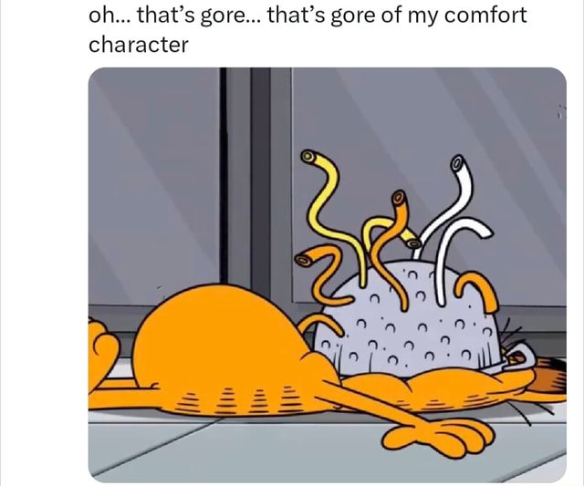 Oh... that's gore... that's gore of my comfort character iFunny