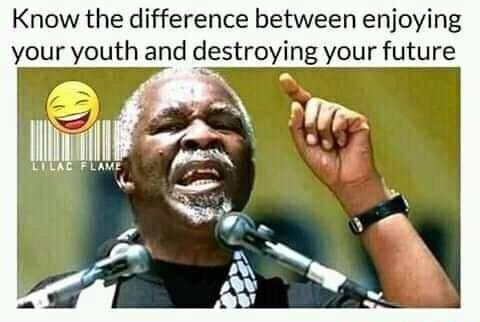 Know the difference between enjoying your youth and destroying your