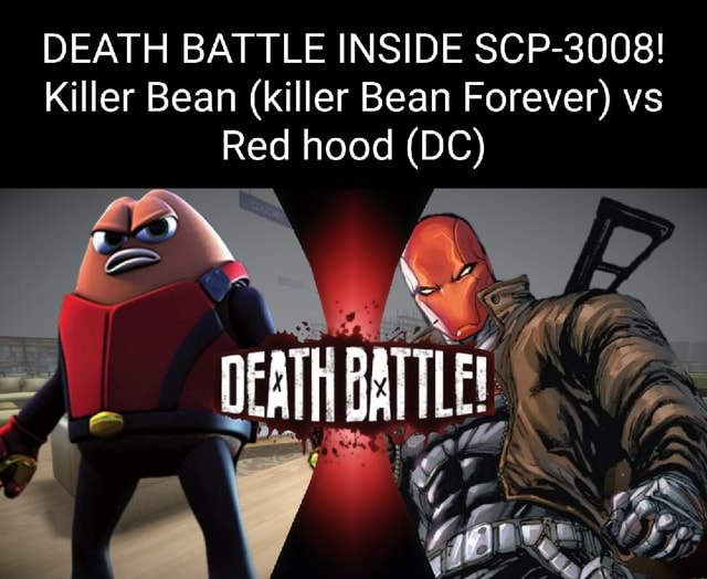 DEATH BATTLE INSIDE SCP3008! Killer Bean (killer Bean Forever) vs Red