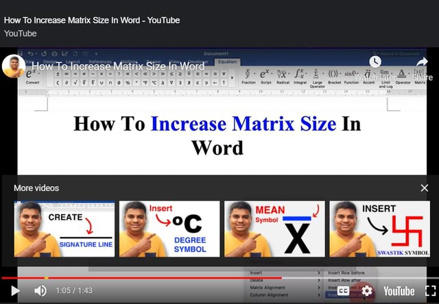 How To Increase Matrix Size In Word