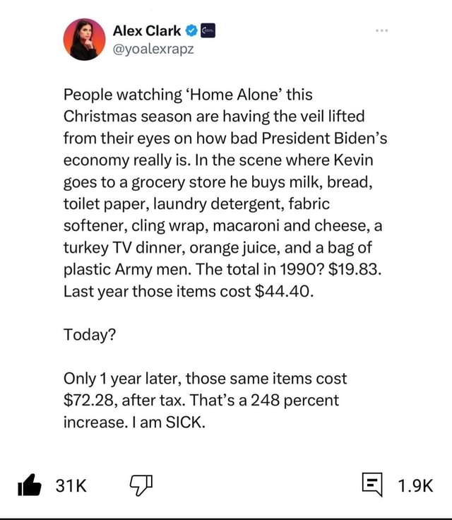 Alex Clark I People watching 'Home Alone' this Christmas season are