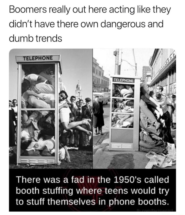 Boomers really out here acting like they didn’t have there own