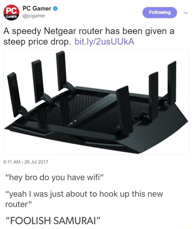 PC Gamer A speedy Netgear router has been given a steep price drop. bi ...