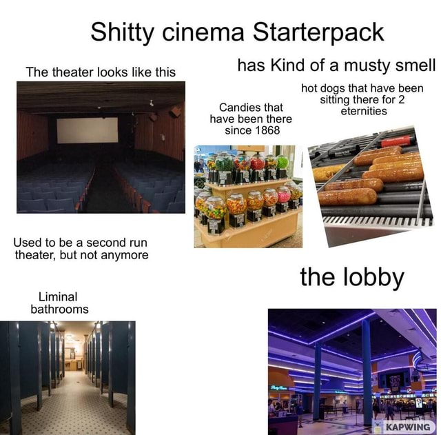 Shitty cinema Starterpack The theater looks like this has Kind of a ...