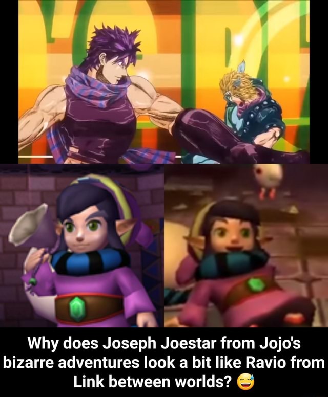 Why does Joseph Joestar from Jojo's bizarre adventures look a bit like