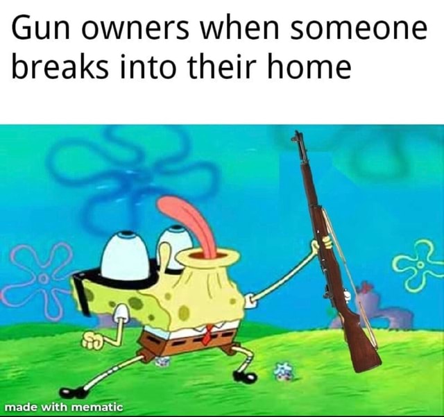 Gun Owners When Someone Breaks Into Their House