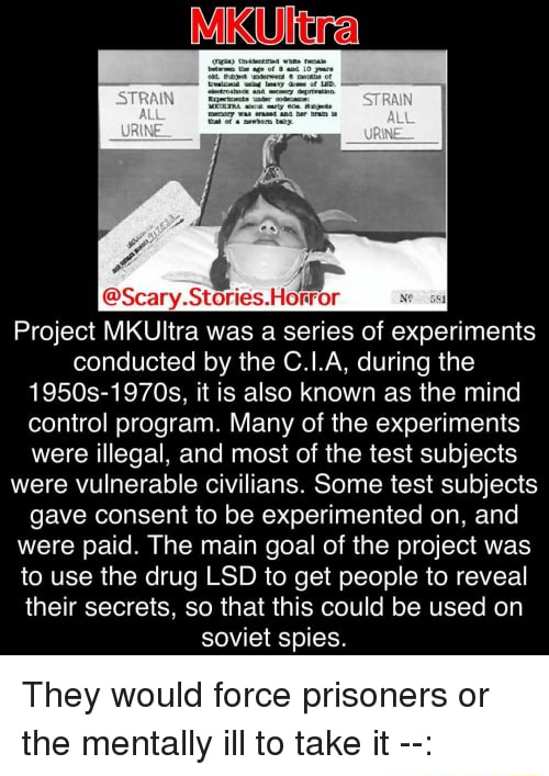 @Scary.Stories.Horror Project MKUltra was a series of experiments ...
