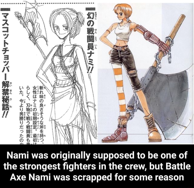 K Bx St Meses Mrsy Ac Se Nami Was Originally Supposed To Be One Of The Strongest Fighters In The Crew But Battle Axe Nami Was Scrapped For Some Reason Nami