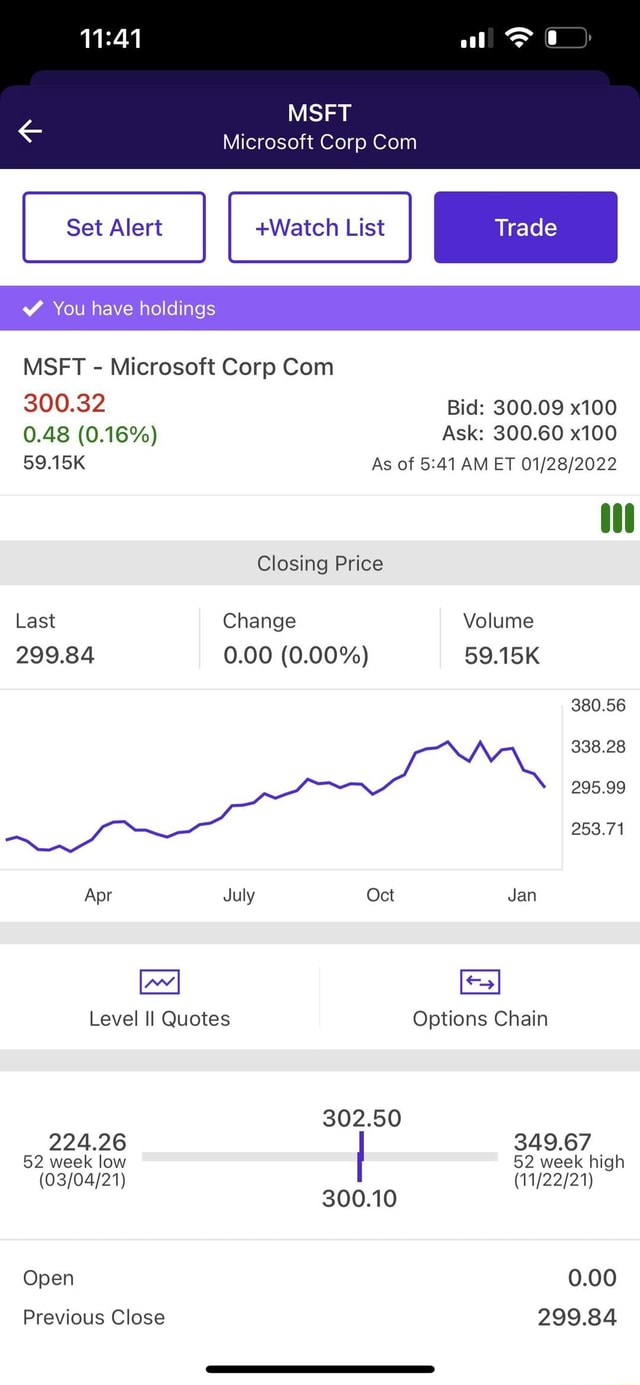 MSFT 401 84 0 63 MICROSOFT CORP visual data 4