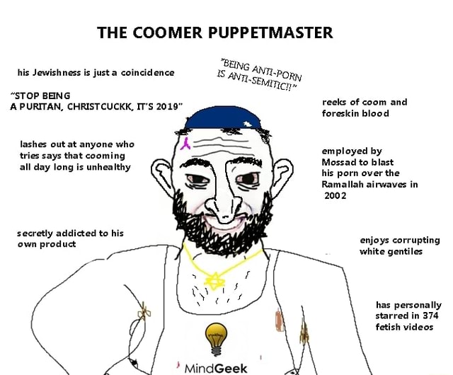 THE COOMER PUPPETMASTER his Jewishness is just a coincidence ann. ANT