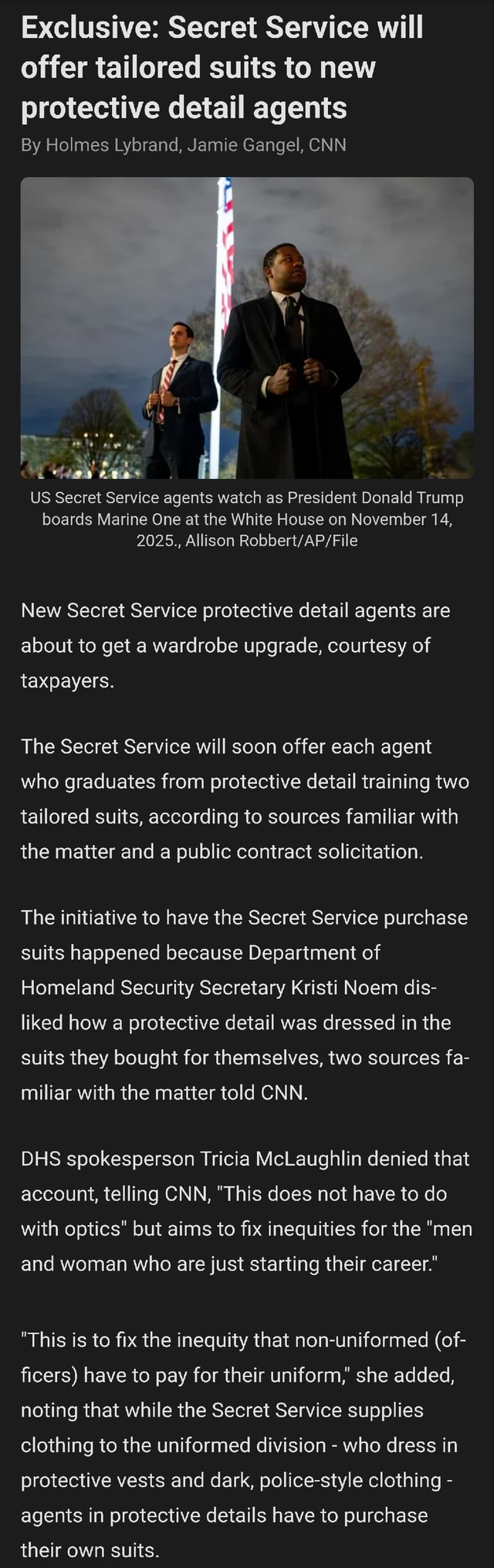 Secret Service Mask Exclusive: Secret Service will offer tailored suits to new protective ...