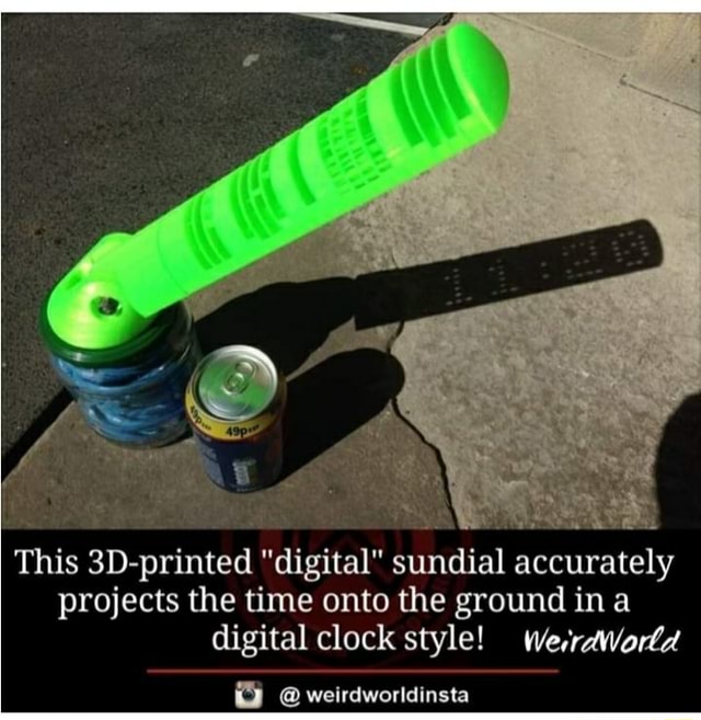 3d printed sundial clock