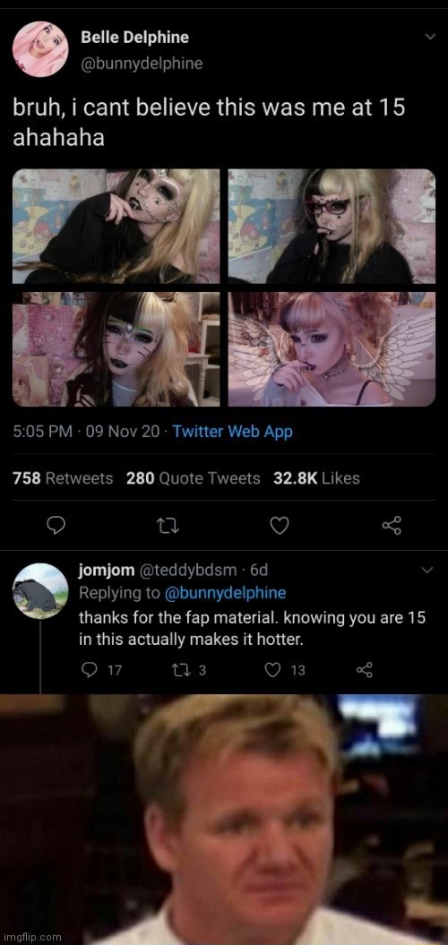 Belle Delphine bunnydelphine bruh, i cant believe this was me at 15