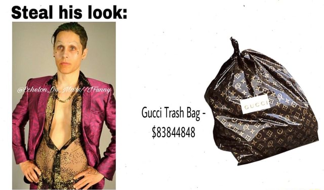 gucci trash bag