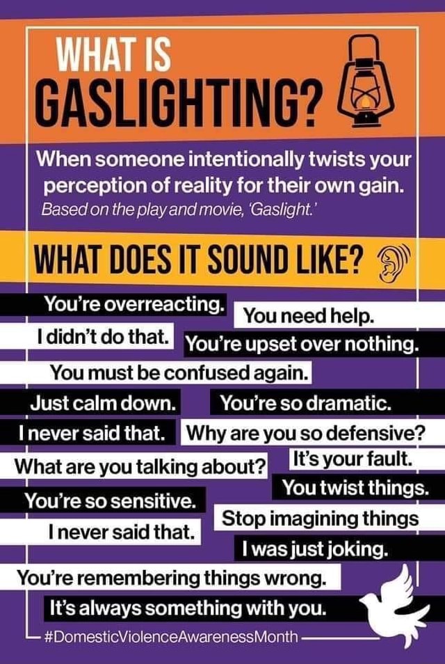 Why Gaslight #mental_health - WHAT IS GASLIGHTING? When someone intentionally twists ...
