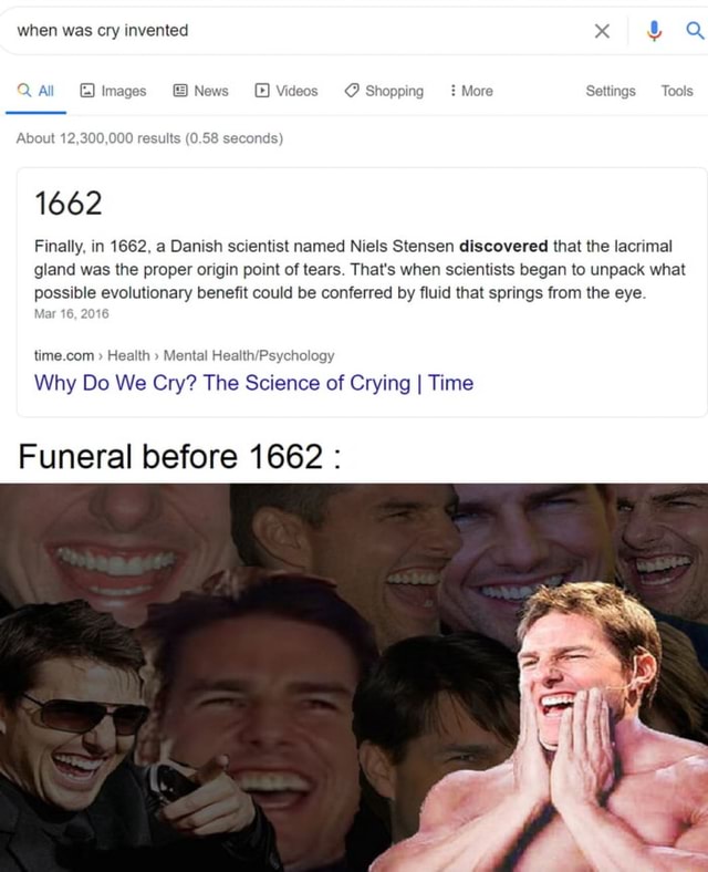 When was cry invented x Q All Images News Videos Shopping More