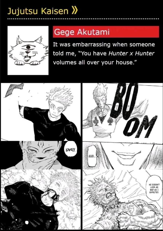 Jujutsu Kaisen Creator Shares Funny Story About His Hunter x