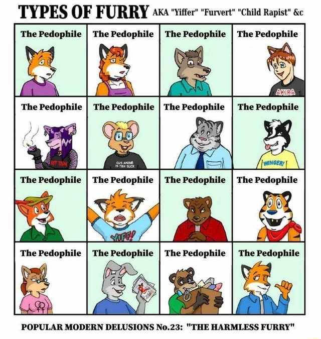 TYPES OF FURRY AKA 