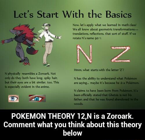 Pokemon Theory 12 N Is A Zoroark Comment What You Think About This Theory Below Pokemon Theory 12 N Is A Zoroark Comment What You Think About This Theory Below