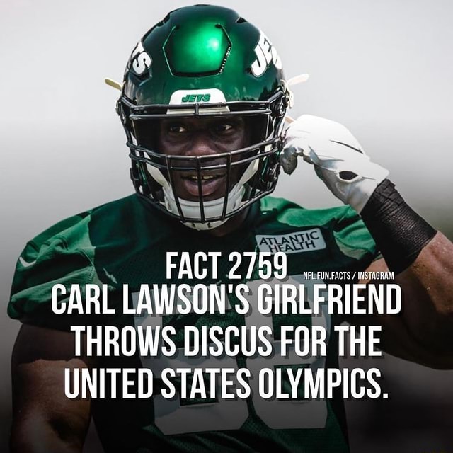 FACT 2799 CARL LAWSON'S GIRLFRIEND THROWS DISCUS FOR THE UNITED STATES