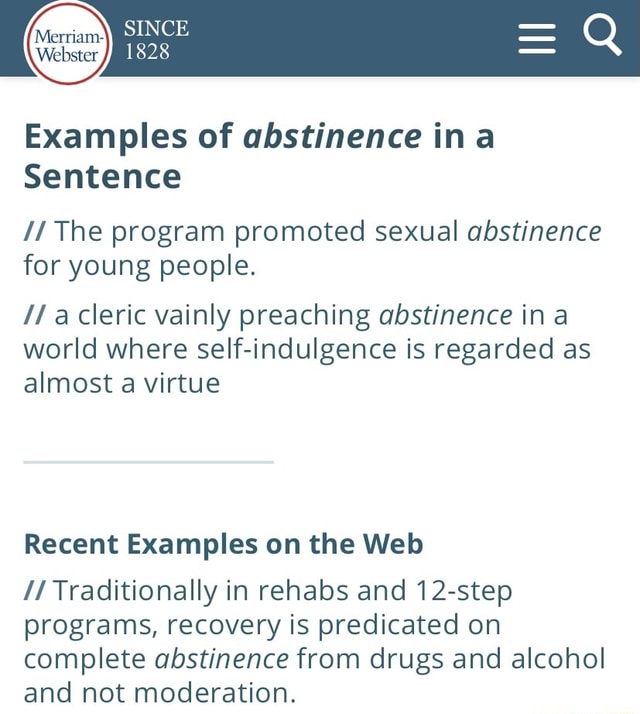 merriam-since-q-webster-examples-of-abstinence-ina-sentence-the