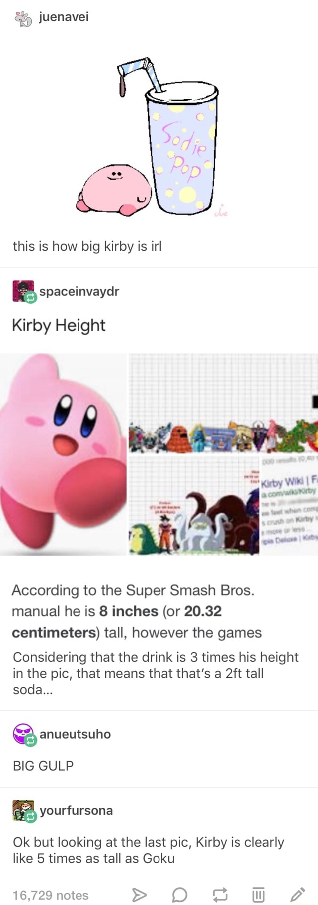 This is how big kirby is irl Kirby Height iFunny