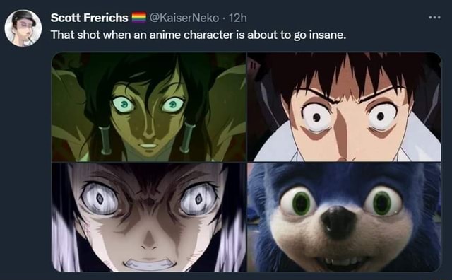 Anime character about to go insane  roadmand  Memes