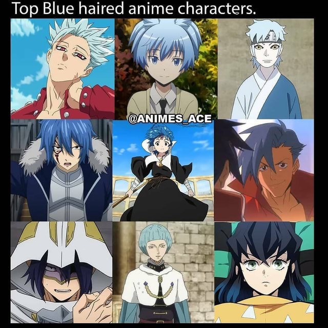 Top Blue haired anime characters. @ANIMESLACE, 