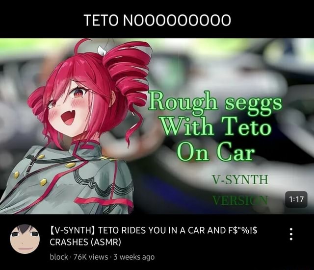 TETO With Teto On Car V-SYNTH [V-SYNTH] TETO RIDES YOU IN A CAR AND F ...