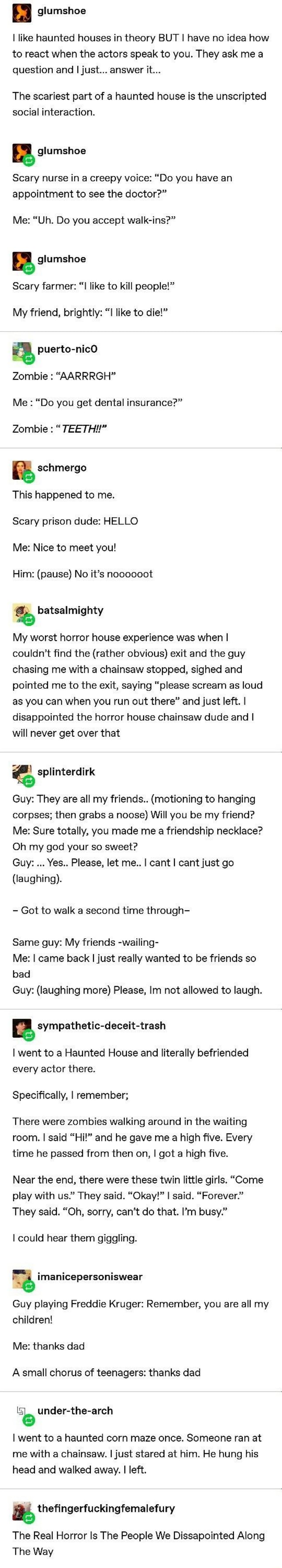 Glumshoe l like haunted houses in theory BUT l have no