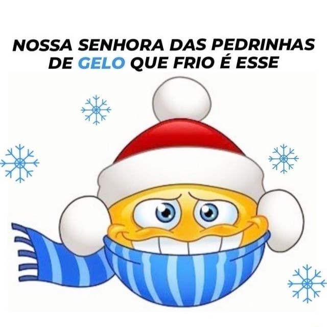 NOSSA SENHORA DAS PEDRINHAS DE GELO QUE FRIO E ESSE - iFunny Brazil