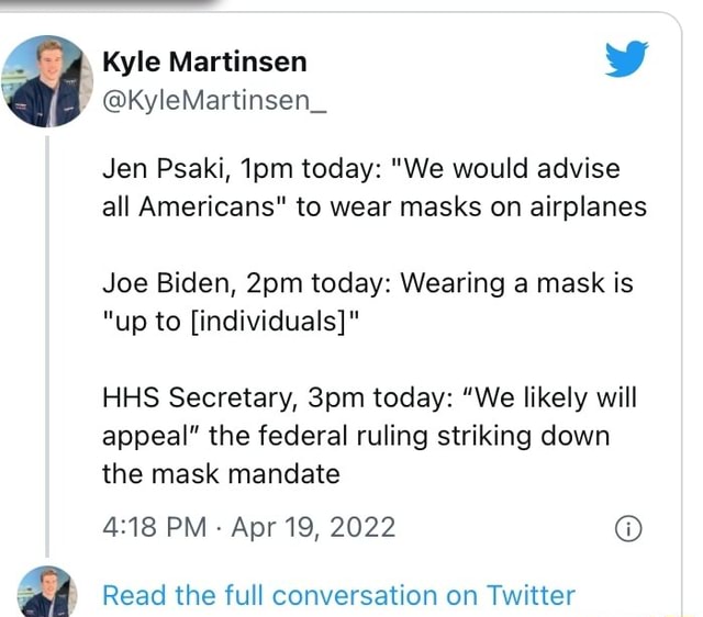 Kyle Martinsen KyleMartinsen_ Jen Psaki, today "We would advise all