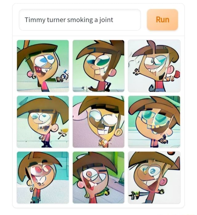 Timmy turner smoking a joint Run - iFunny